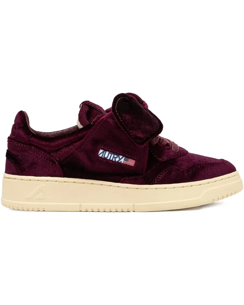 AUTRY velvet bow medalist trainers - Violett Violett
