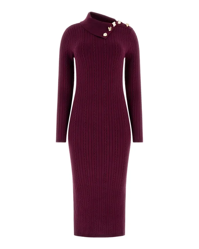 Guess Kleid mit asymmetrischem Kragen - Rot Rot