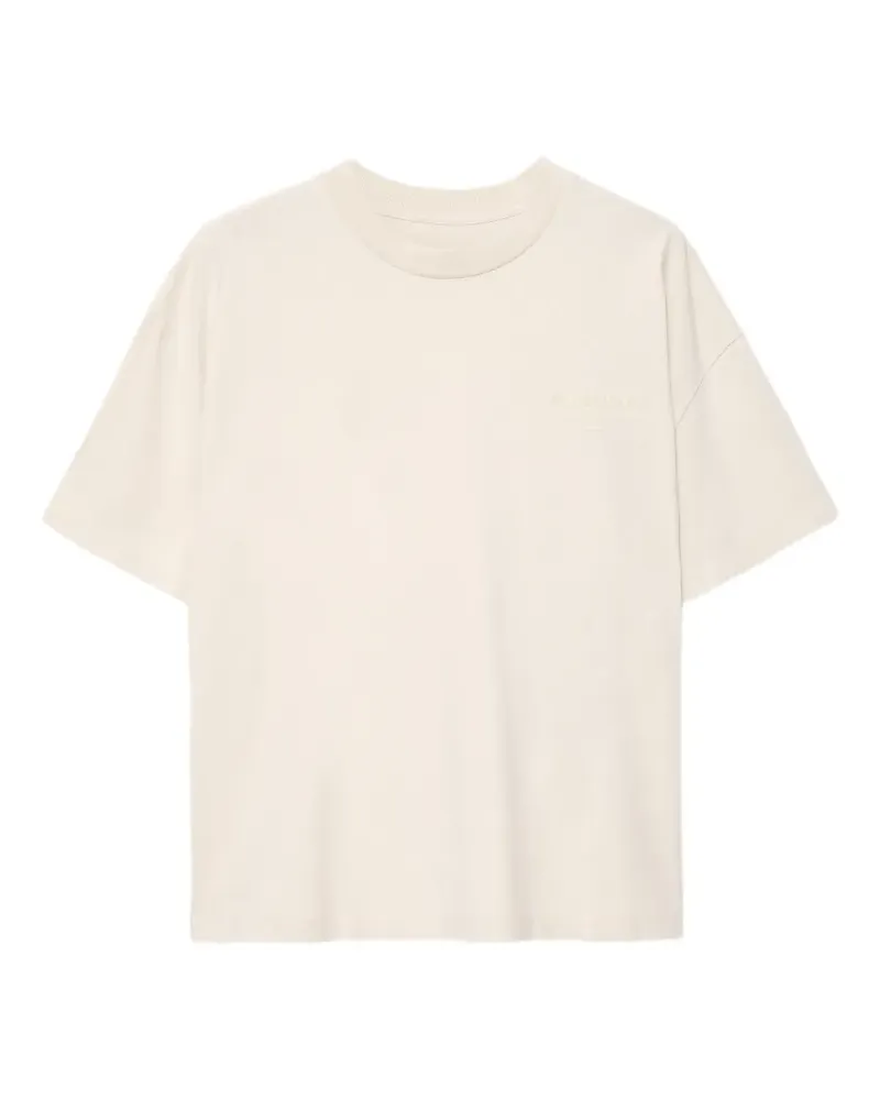 AllSaints Xander T-Shirt mit Logo-Flock - Nude Nude