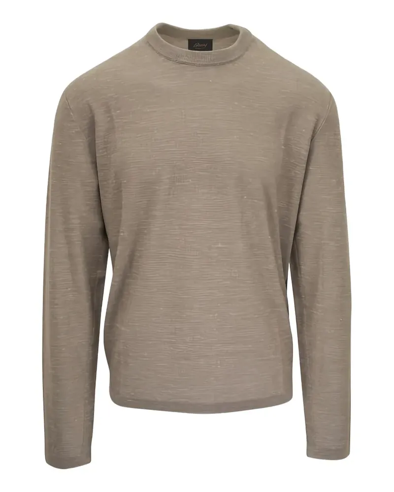 Brioni Pullover mit Rundhalsausschnitt - Braun Braun
