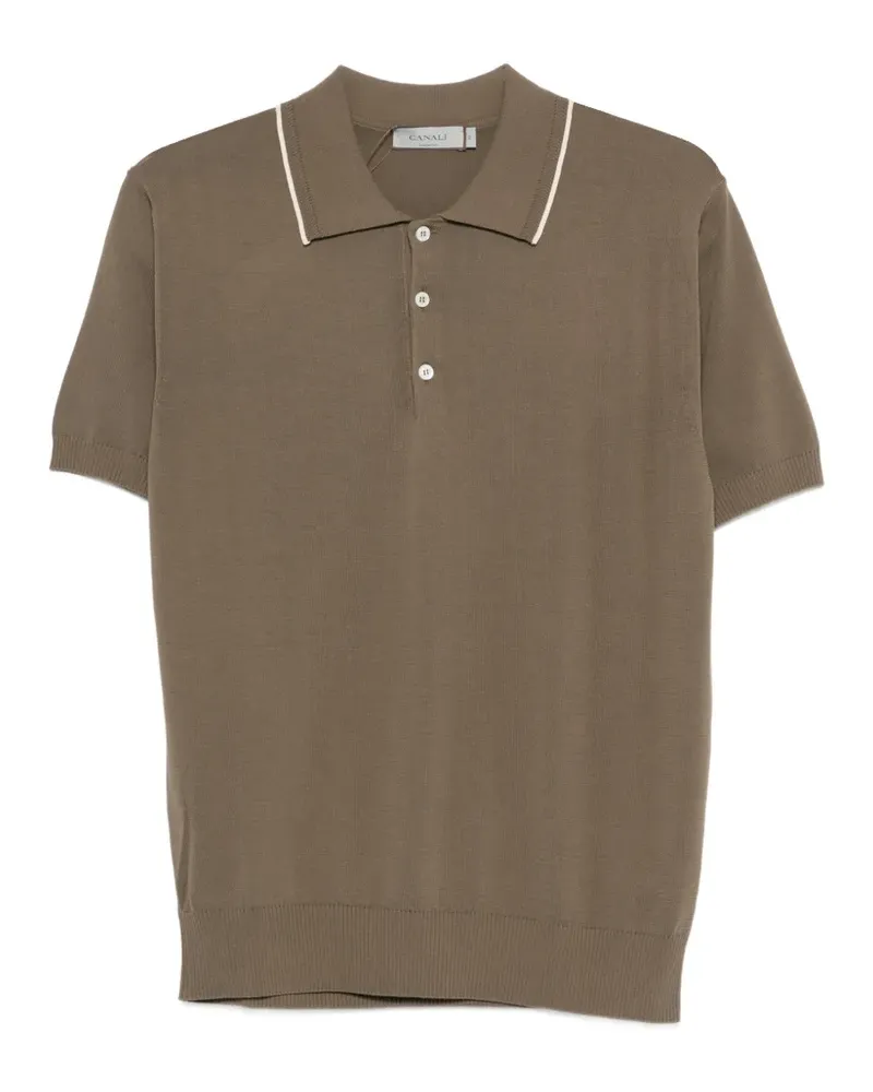 Canali short-sleeve polo shirt - Grün Grün