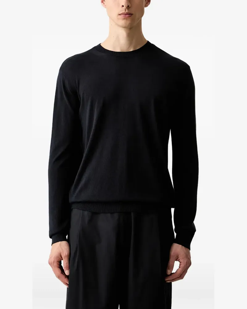 Emporio Armani Silk and cashmere sweater - Blau Blau