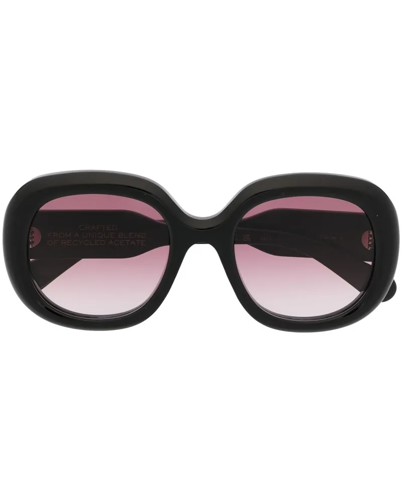 Chloé Sonnenbrille mit eckigem Gestell Schwarz