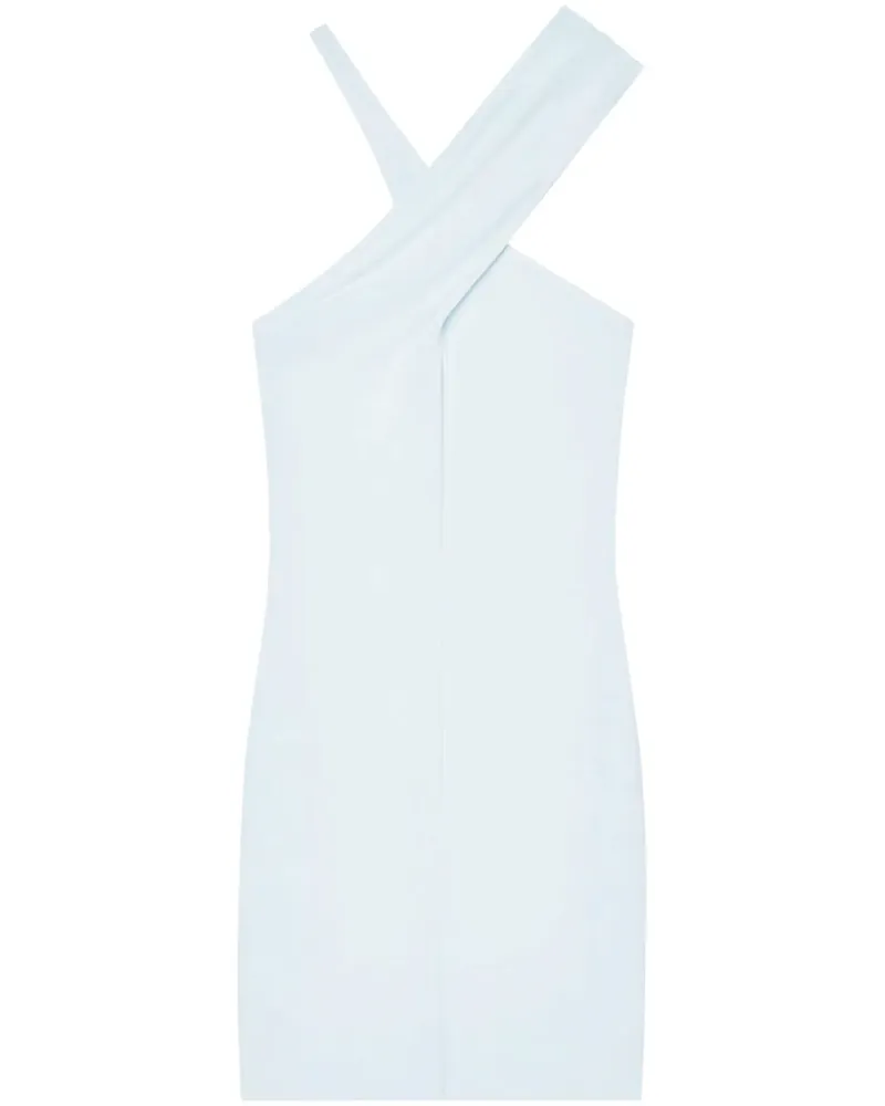 Courrèges Jersey-Minikleid mit überkreuzten Trägern - Blau Blau
