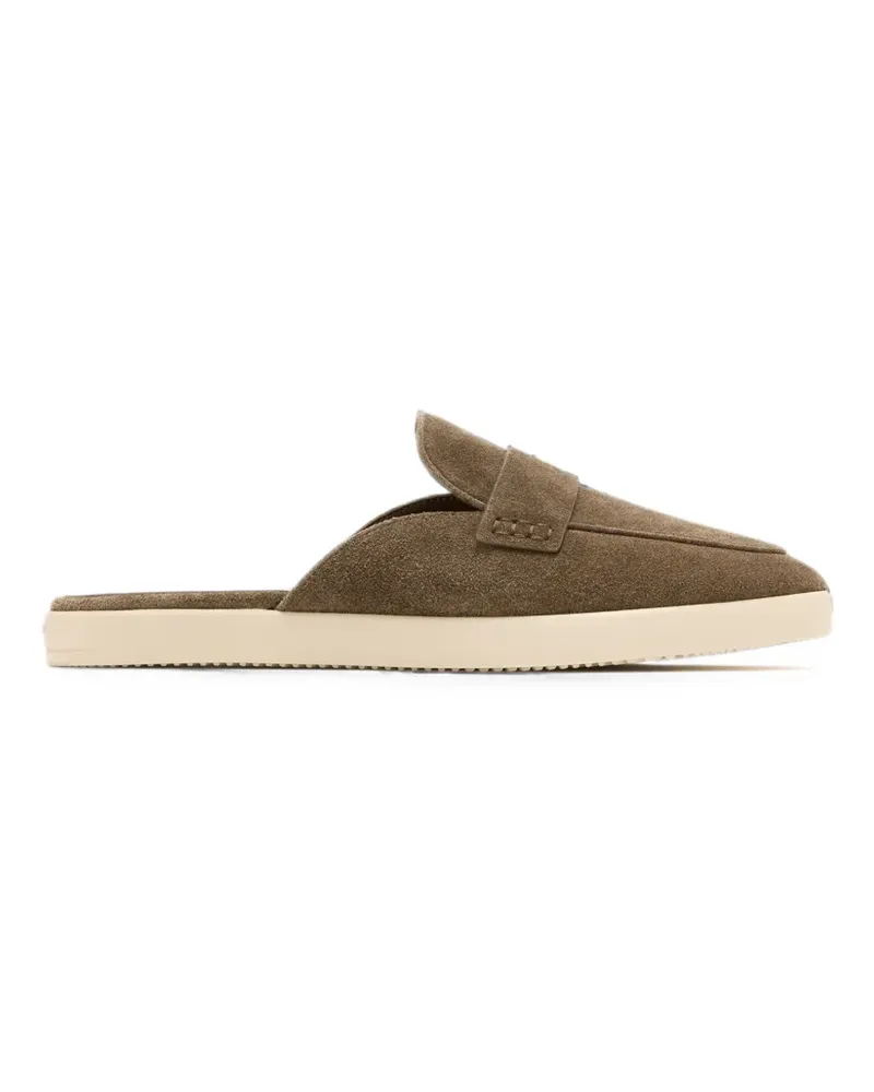 Tory Burch suede slip-on mules - Braun Braun