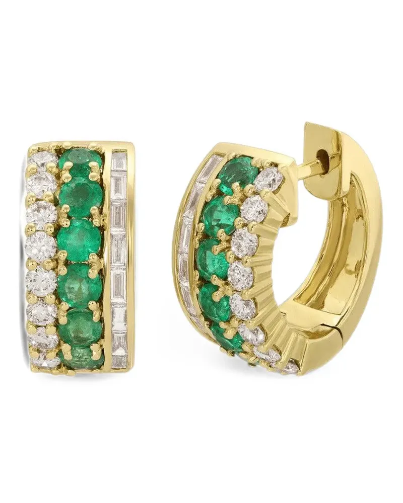 ANITA KO Lola Ohrringe mit Smaragd und Diamant - Gold Gold