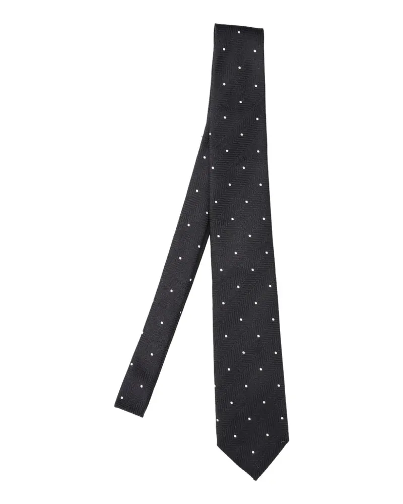 Tom Ford polka-dot tie - Schwarz Schwarz