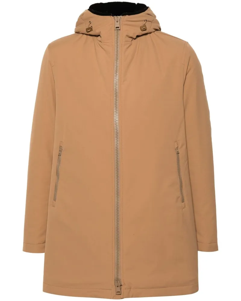 Herno Kapuzenparka mit Reißverschluss - Nude Nude