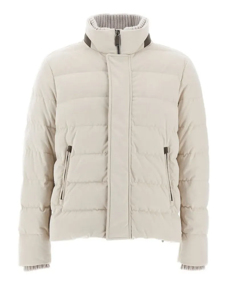 Herno Gerippte Jacke mit Rollkragen - Nude Nude