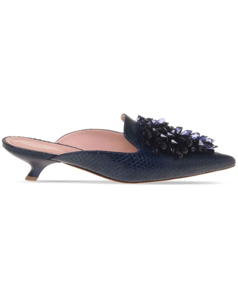 Alberta Ferretti Verzierte Mules - Blau Blau