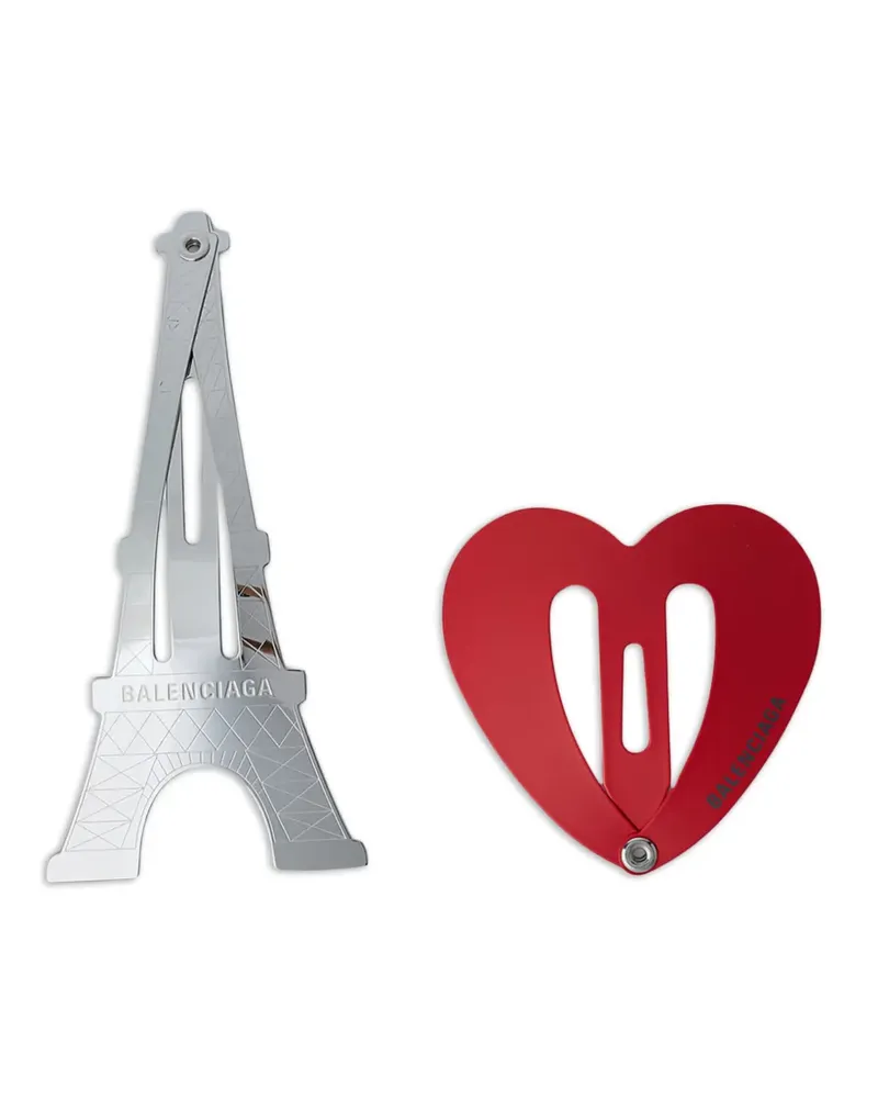 Balenciaga iconic shapes hair clip - Silber Silber