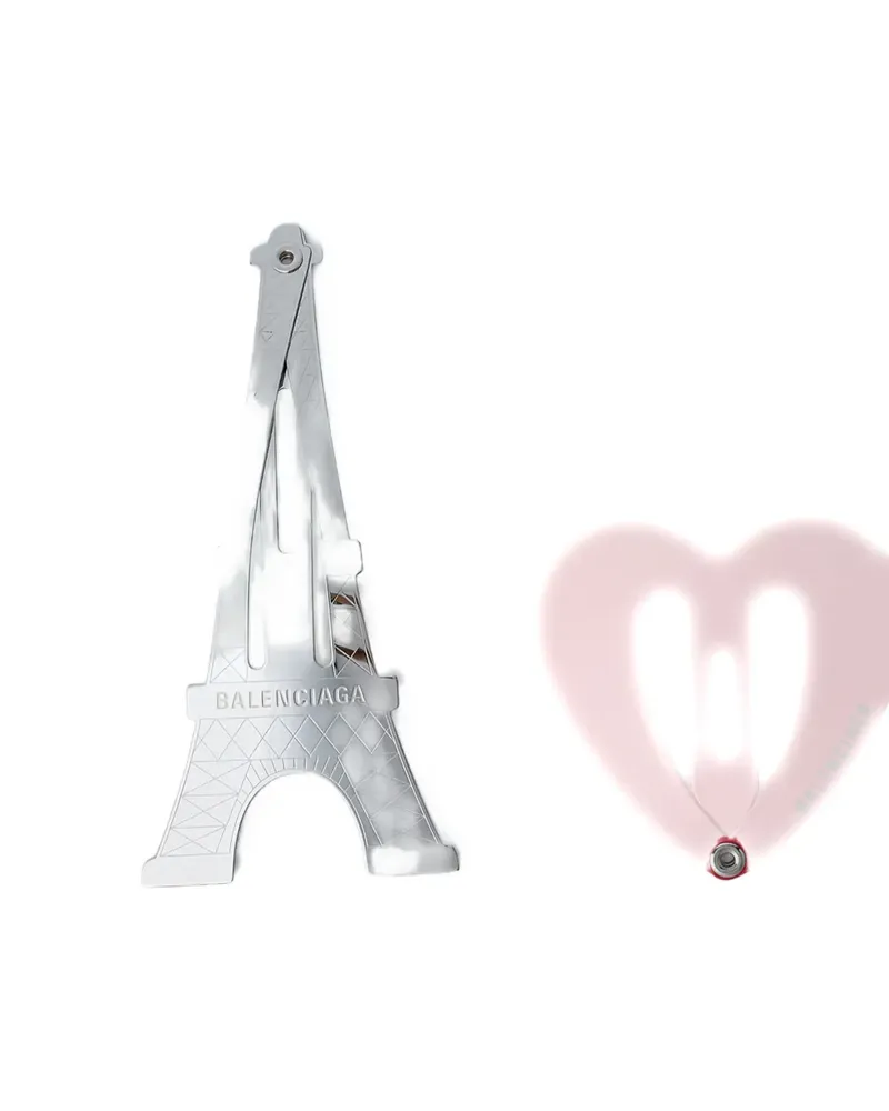 Balenciaga Iconic Shapes Haarspange - Silber Silber