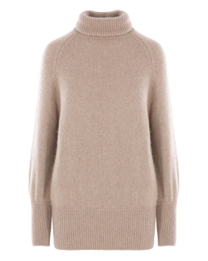 Dušan Rollkragenpullover mit geripptem Saum - Nude Nude