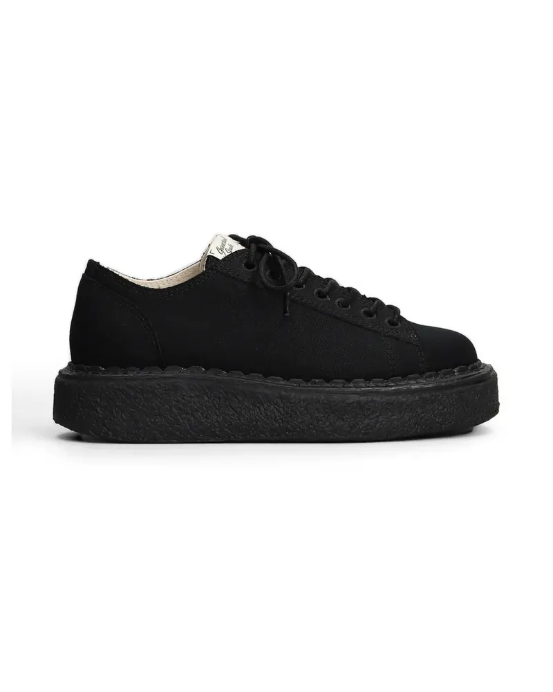 MIHARAYASUHIRO Mark canvas platform sneakers - Schwarz Schwarz