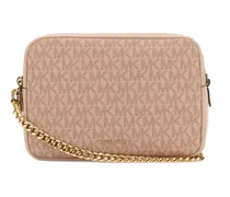 Schultertasche mit Monogramm - Rosa