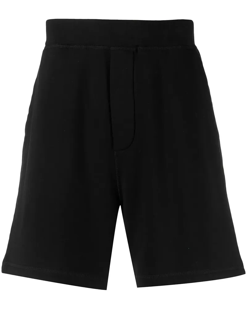 Dsquared2 Knielange Icon Joggingshorts - Schwarz Schwarz