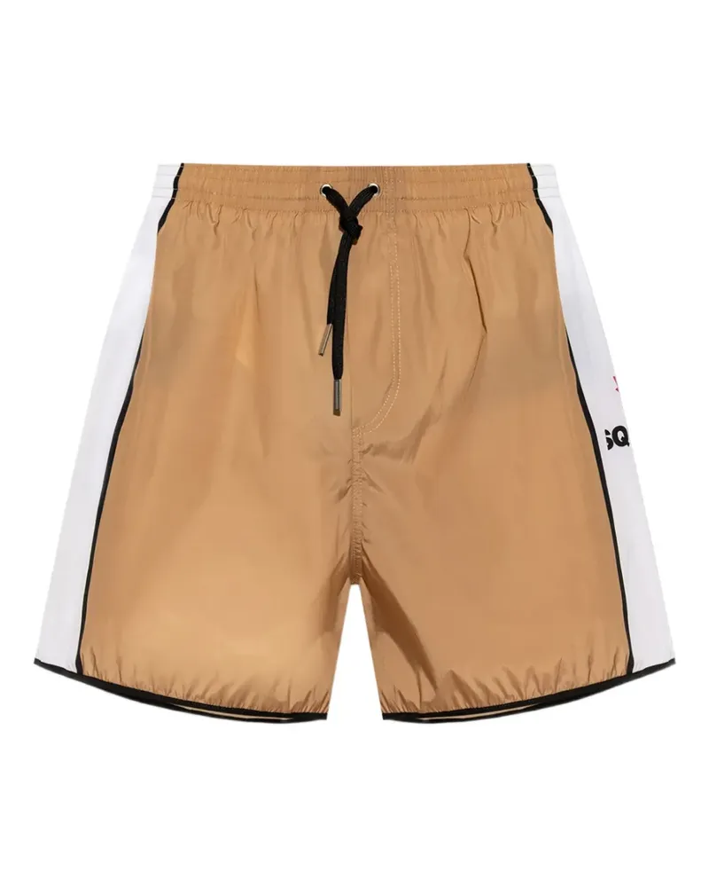 Dsquared2 Badeshorts mit Logo - Braun Braun