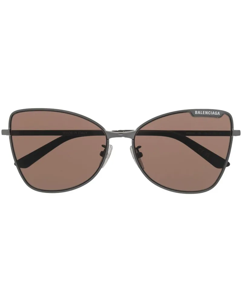 Balenciaga Sonnenbrille mit Cat-Eye-Gestell - Schwarz Schwarz