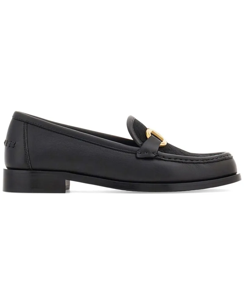 Ferragamo Loafer mit Gancini-Detail Schwarz