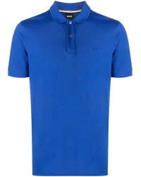 HUGO BOSS Poloshirt mit Logo-Stickerei Blau