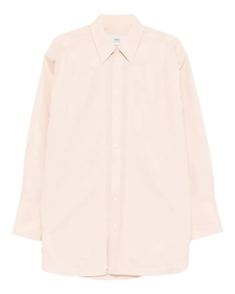 AMI Paris Hemd mit Ziernähten - Rosa Rosa