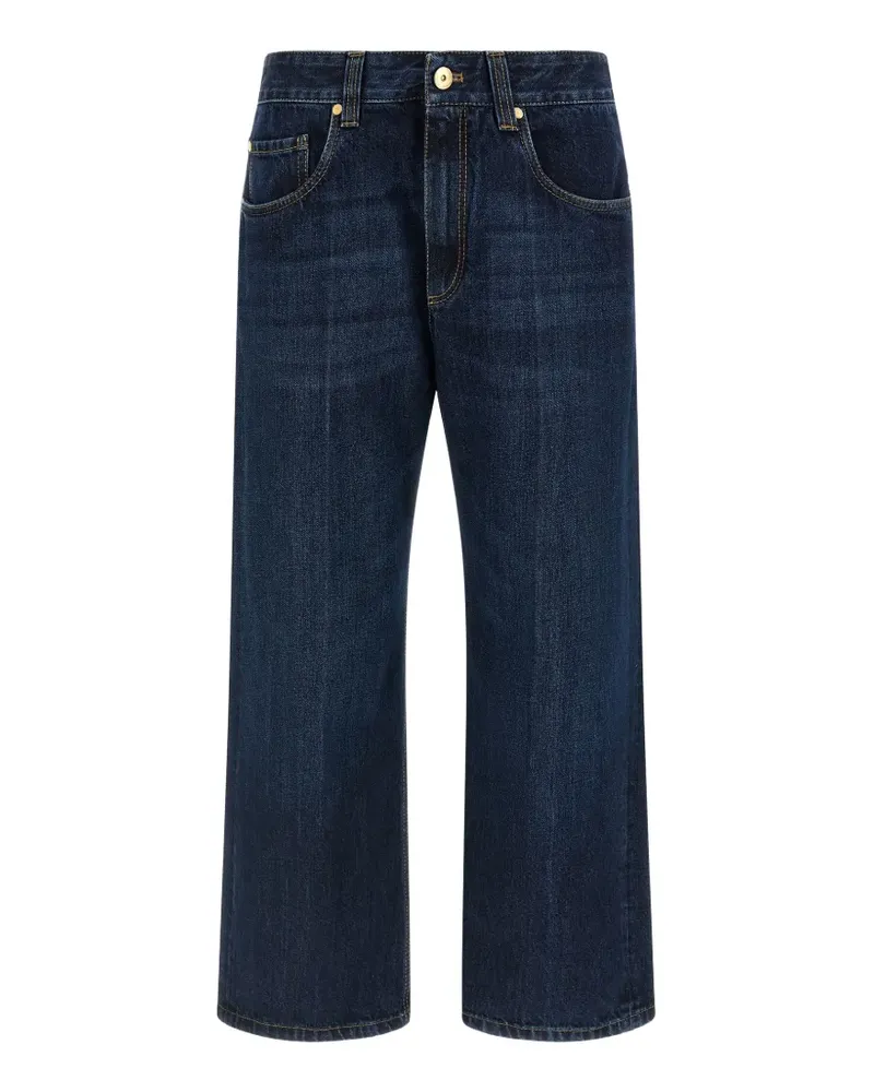 Brunello Cucinelli Monile stone-washed jeans - Blau Blau