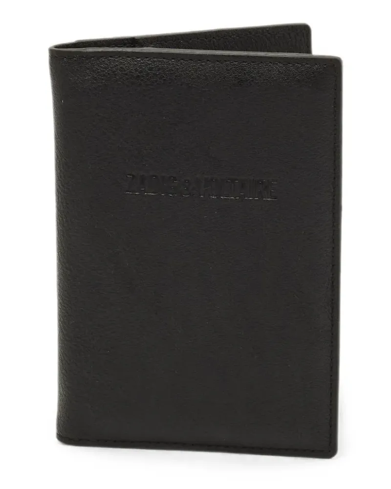 Zadig & Voltaire Passetui mit Logo - Schwarz Schwarz