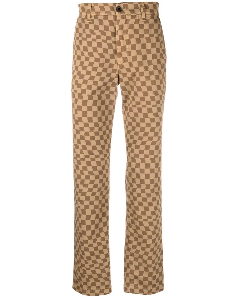 Incotex Karierte Hose mit geradem Bein - Nude Nude