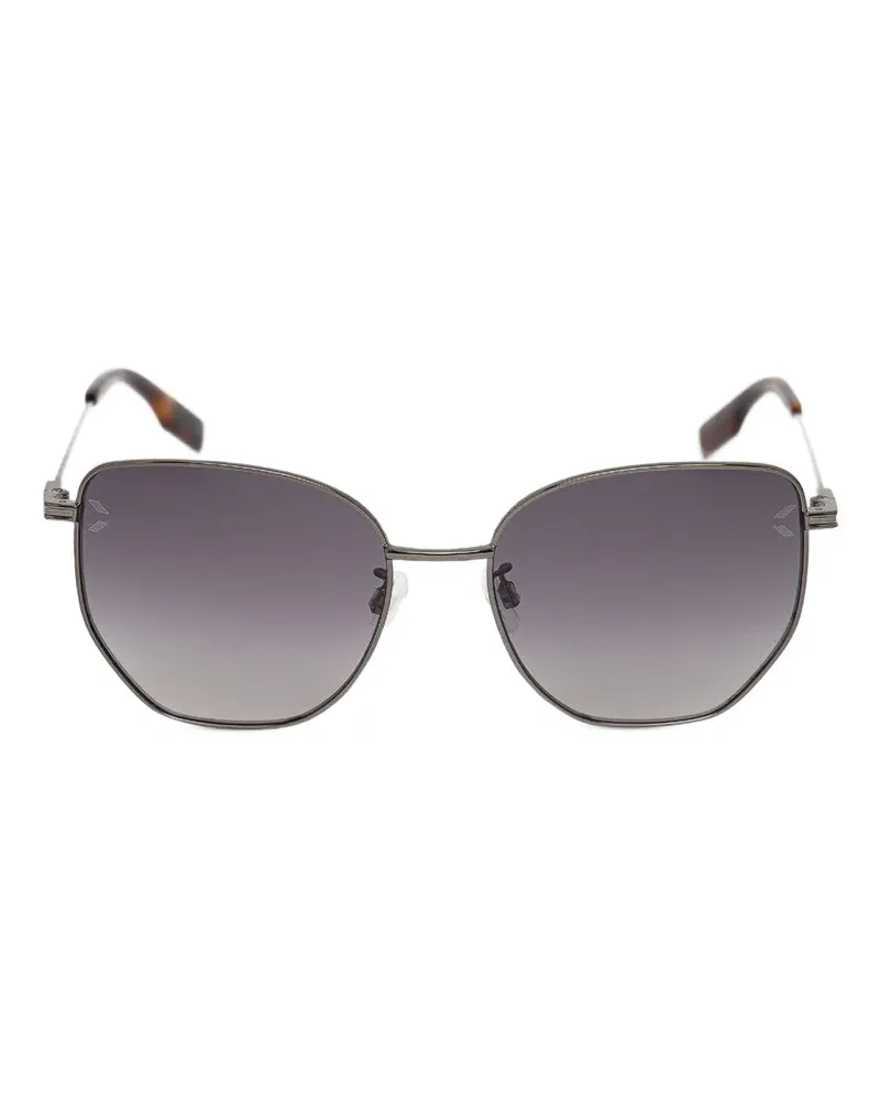 Alexander McQueen Sonnenbrille mit Butterfly-Gestell - Grau Grau