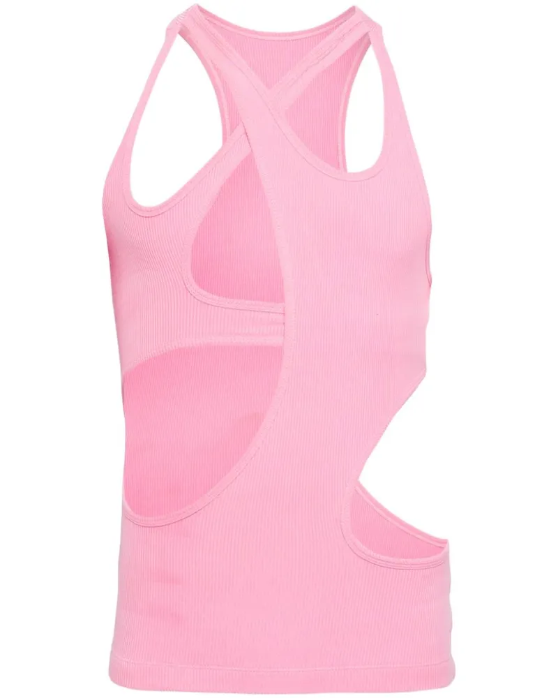 Natasha Zinko Tanktop mit Cut-Outs - Rosa Rosa