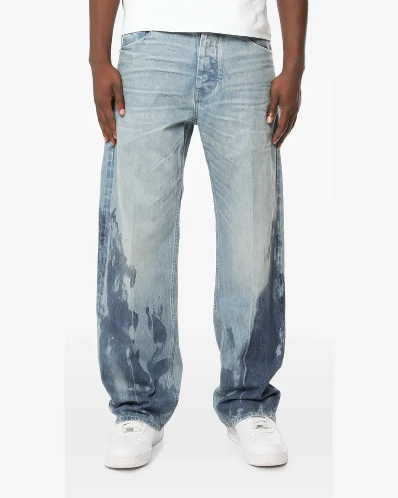 PURPLE BRAND faded bleach-effect jeans - Blau Blau