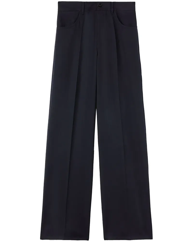 Jil Sander Gerade Cropped-Hose - Blau Blau