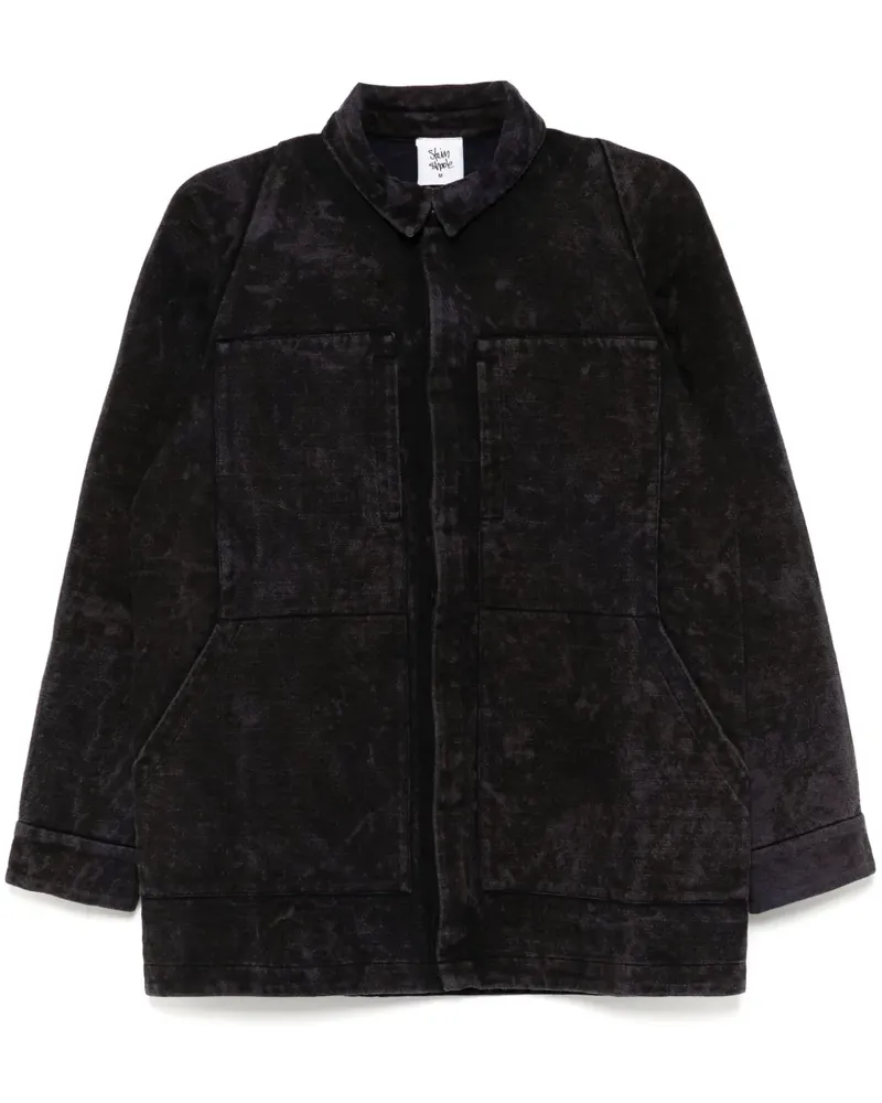 Stain Shade Klassisches Hemd - Schwarz Schwarz