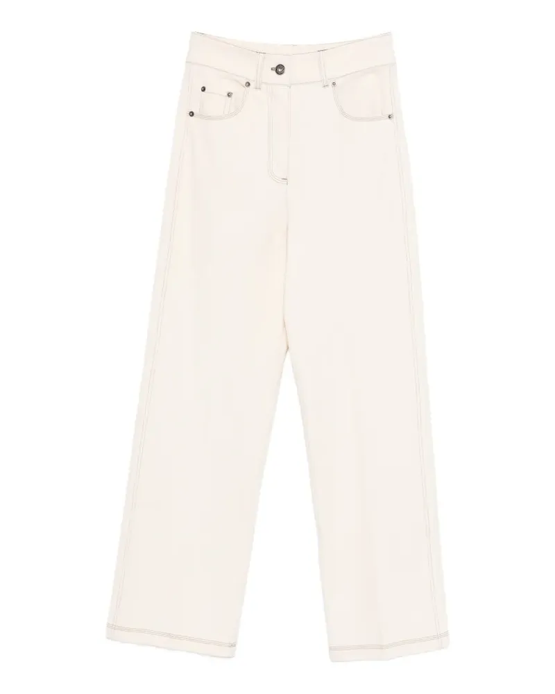 Max Mara straight leg seam jeans - Nude Nude