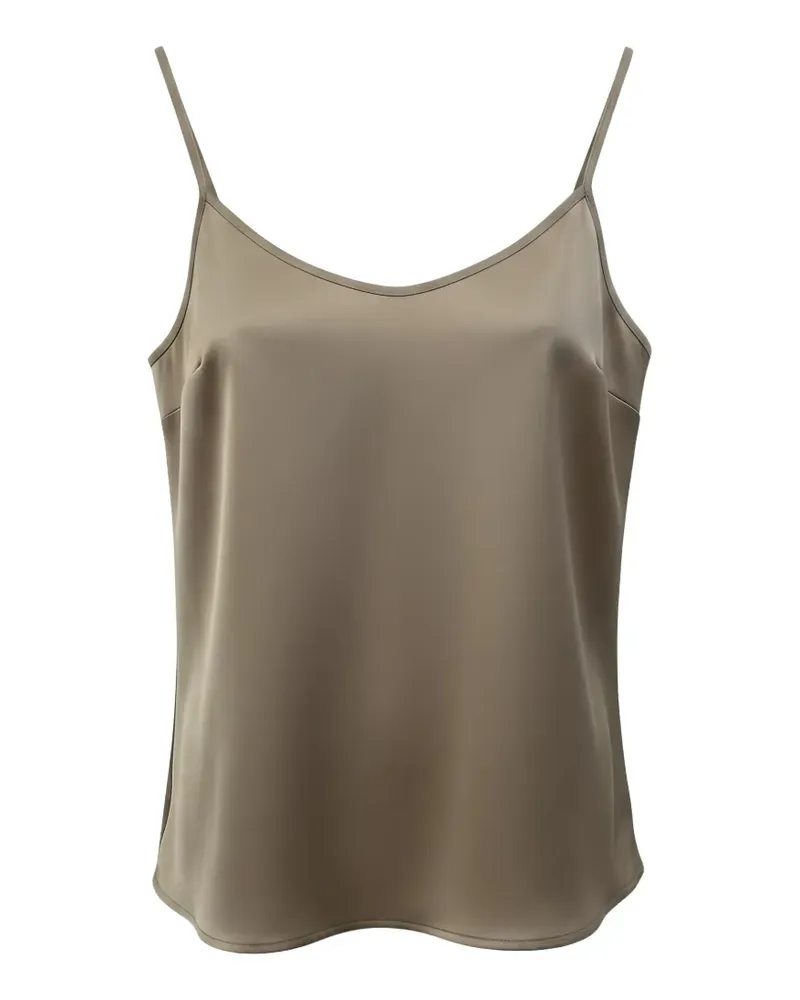 Black Label spaghetti-strap v-neck top - Braun Braun