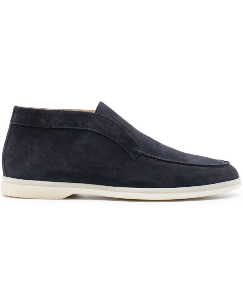 Scarosso Leonardo Stiefeletten aus Wildleder - Blau Blau