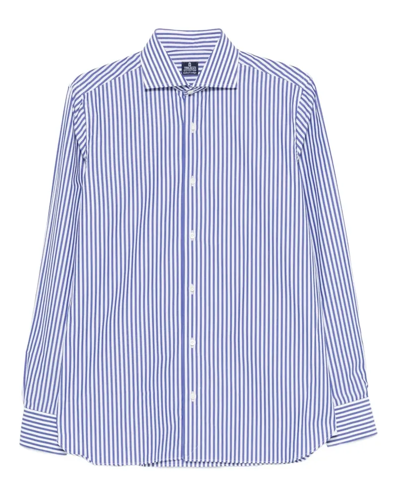 Truzzi Gestreiftes Hemd - Blau Blau