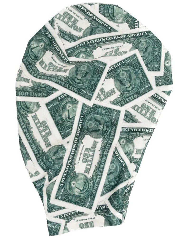 VETEMENTS Mütze mit Geld-Print Grün