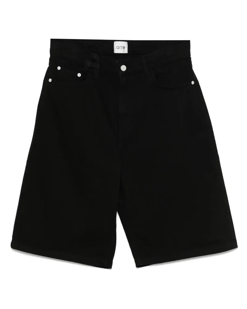 Arte Antwerp Shorts mit Gürtel - Schwarz Schwarz