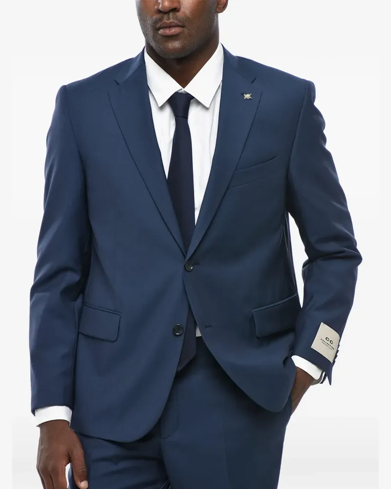 Corneliani single-breasted wool suit - Blau Blau