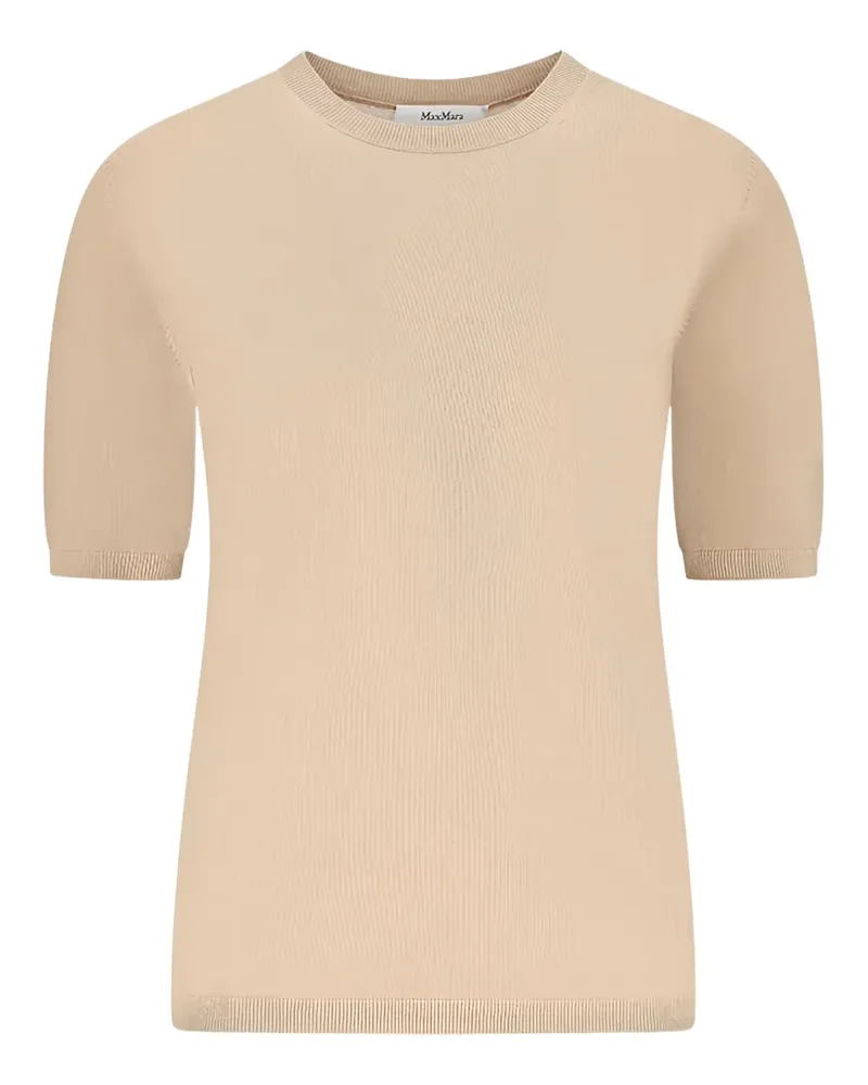 Max Mara T-Shirt mit rundem Ausschnitt - Nude Nude