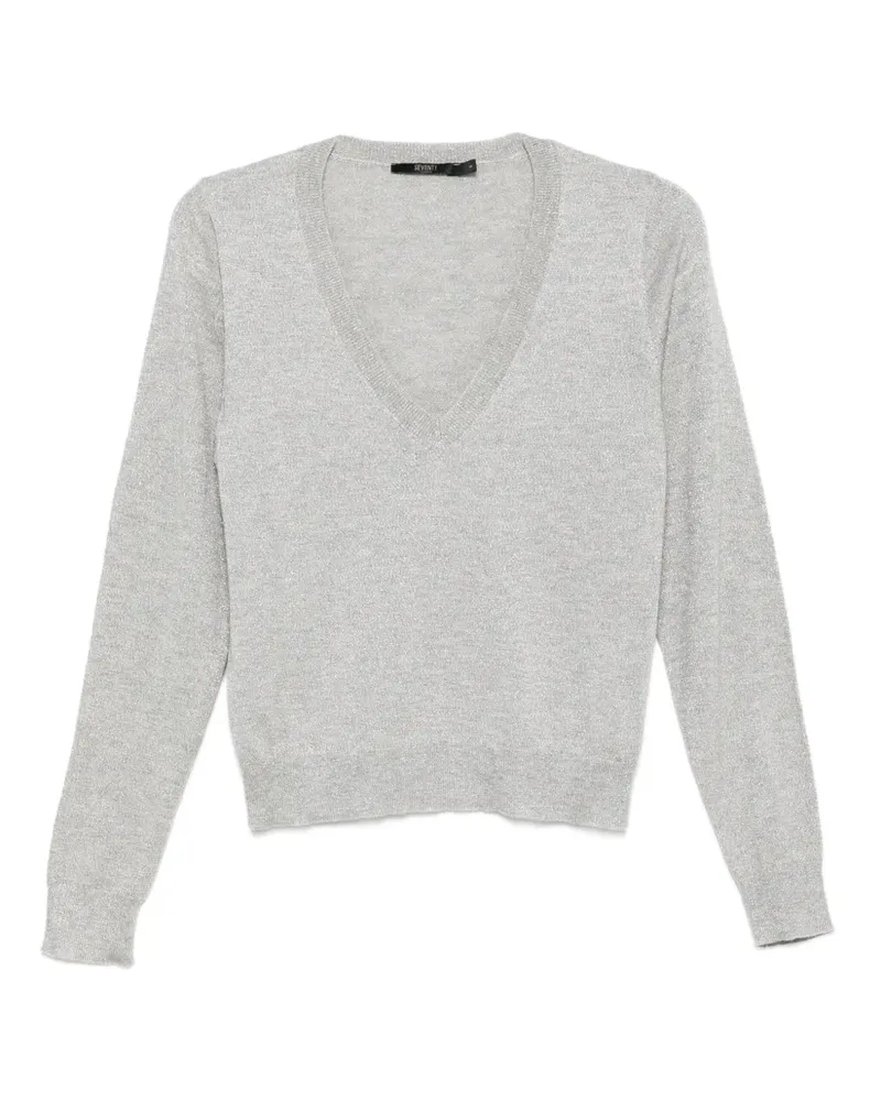 Seventy Langarmshirt mit V-Ausschnitt - 900 GREY 900