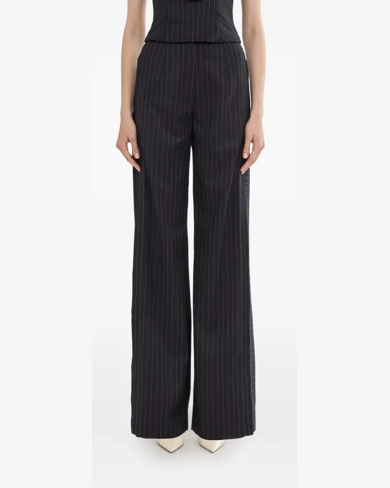 NISSA High-Waist-Hose mit Nadelstreifen - Blau Blau