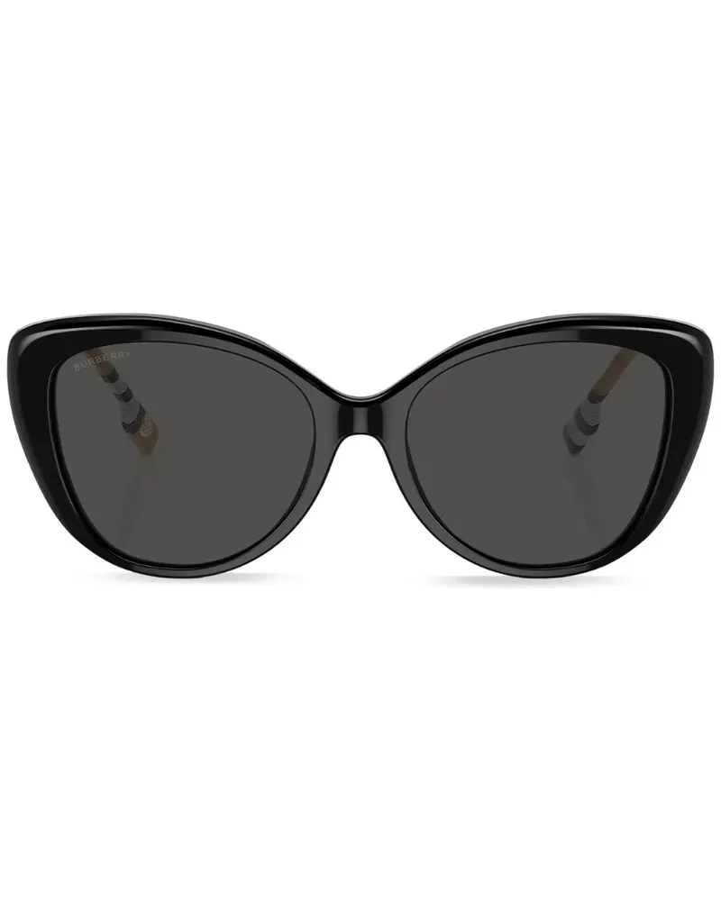 Burberry Cat-Eye-Sonnenbrille mit Vintage-Check - Schwarz Schwarz