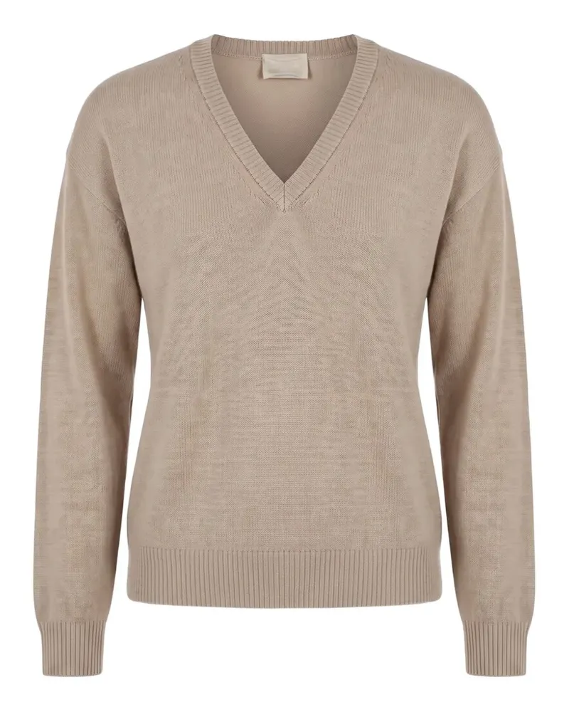 Drumohr  fine-knit V-neck sweater - Braun Braun