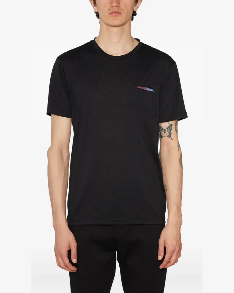 Daniele Alessandrini pocket crew-neck T-shirt - Schwarz Schwarz