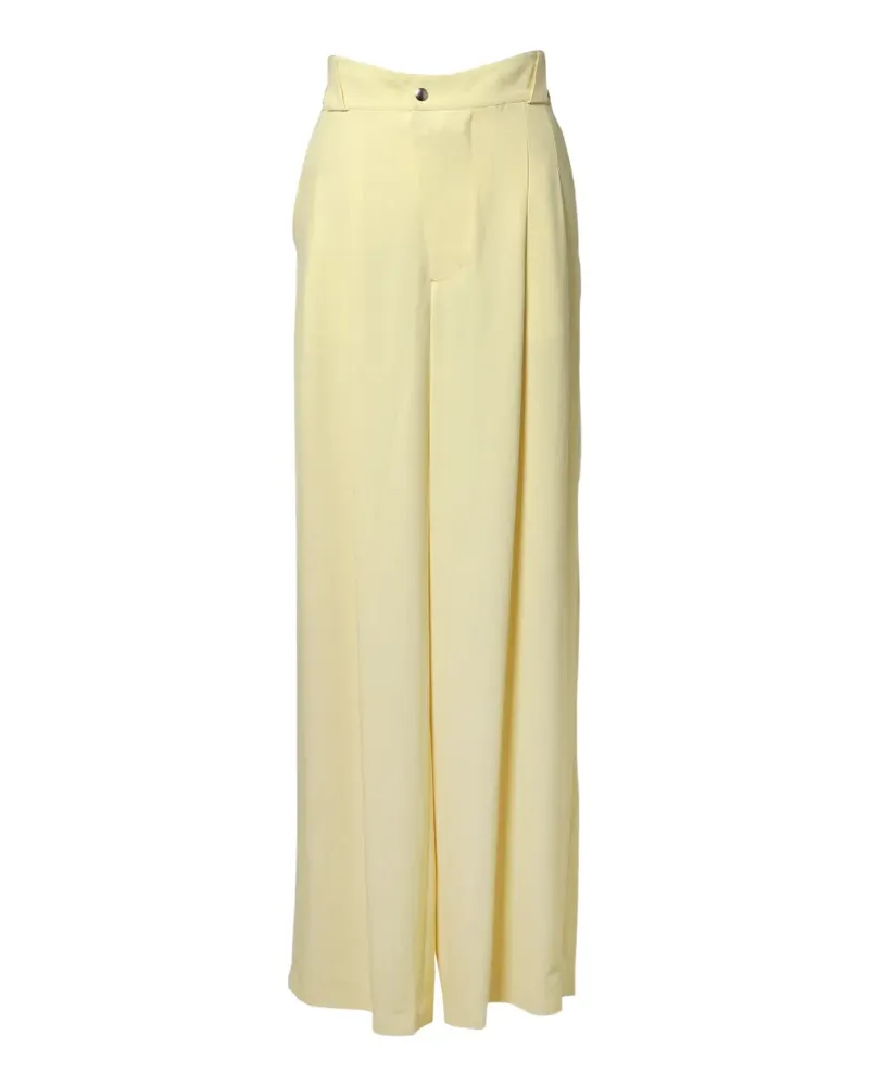 swear wide-leg fluid trousers - Gelb Gelb