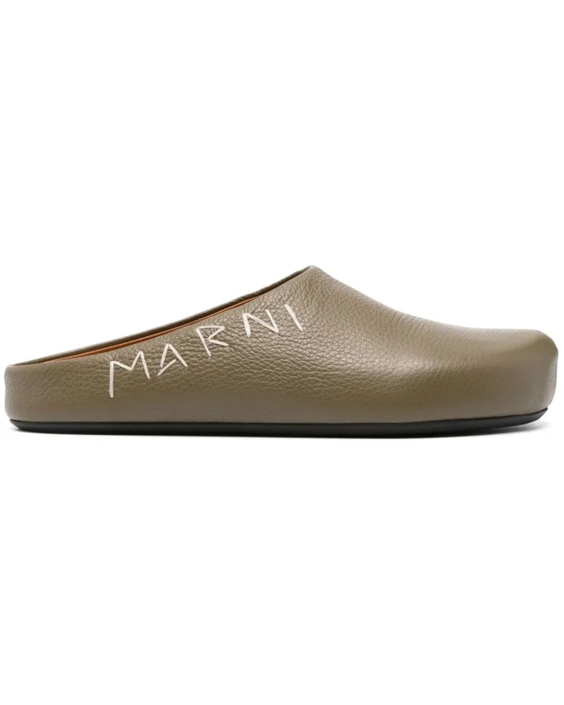 Marni Fußbett Mules - Grün Grün