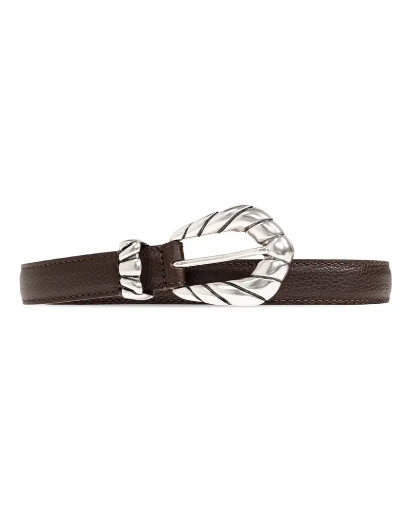 IRO buckle-fastening leather belt - Braun Braun