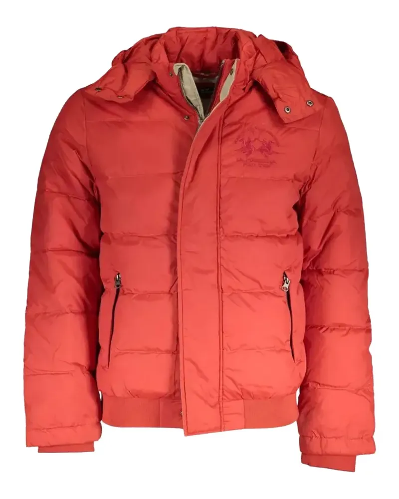 La Martina quilted hooded jacket - Orange Orange